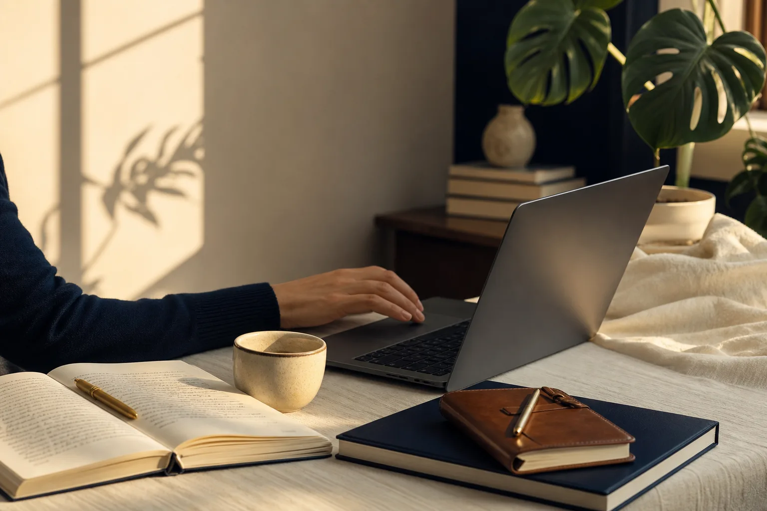 Workspace twórcy cyfrowego ilustrujący temat: chatgpt po polsku bez logowania za darmo