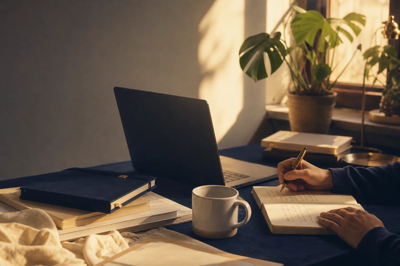 Workspace twórcy cyfrowego ilustrujący temat: najlepszy chatgpt po polsku