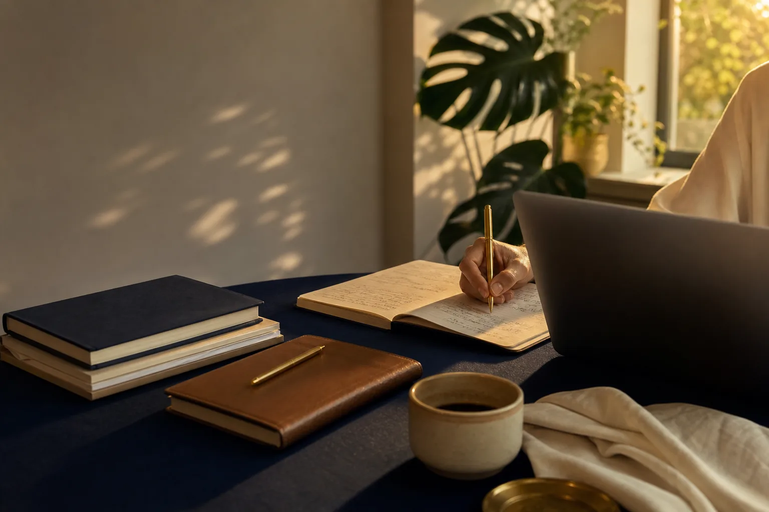 Workspace twórcy cyfrowego ilustrujący temat: perplexity po polsku