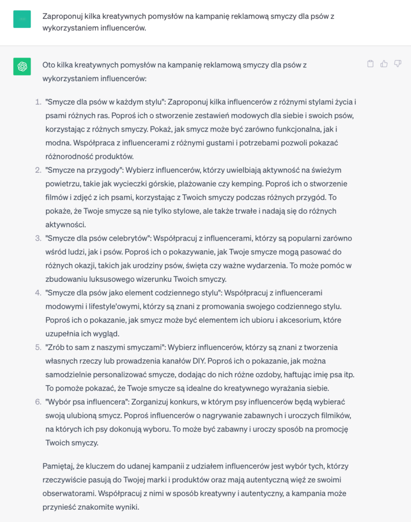 chat gpt jak używać marketing biznes obsługa klienta