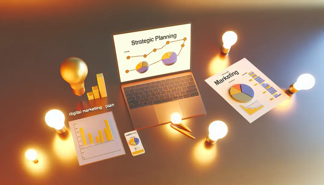 Businesswoman conducting a detailed SWOT analysis and market research.