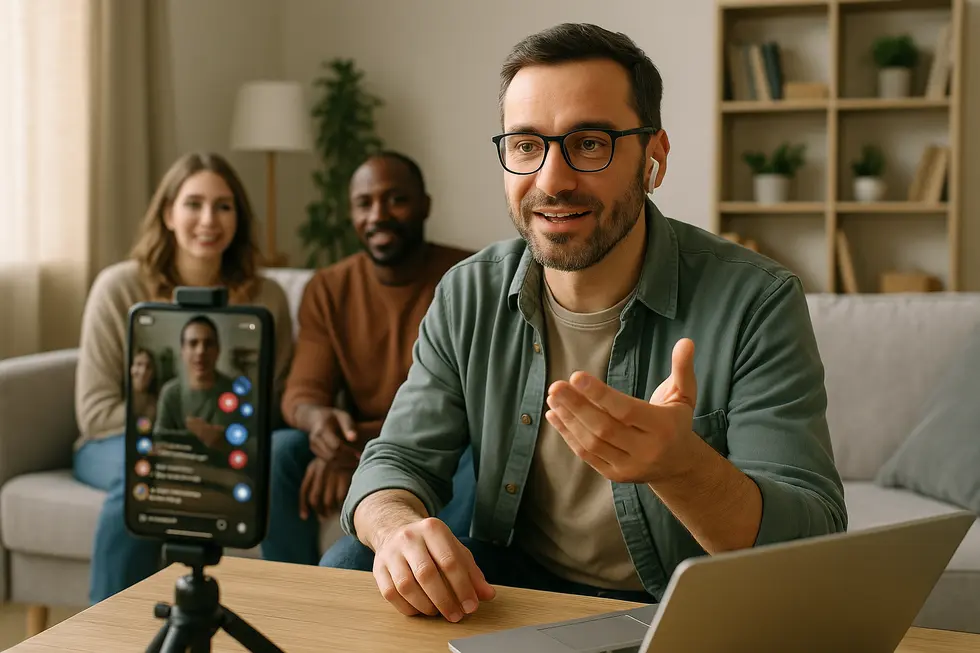 Obraz przedstawiający przyszłość, w której AI jest centralnym elementem strategii marketingowych.