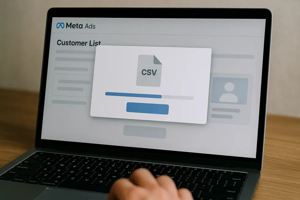 Segmentacja odbiorców w Meta Ads, pokazująca podstawowe kroki od instytucji piksela do podziału grup.