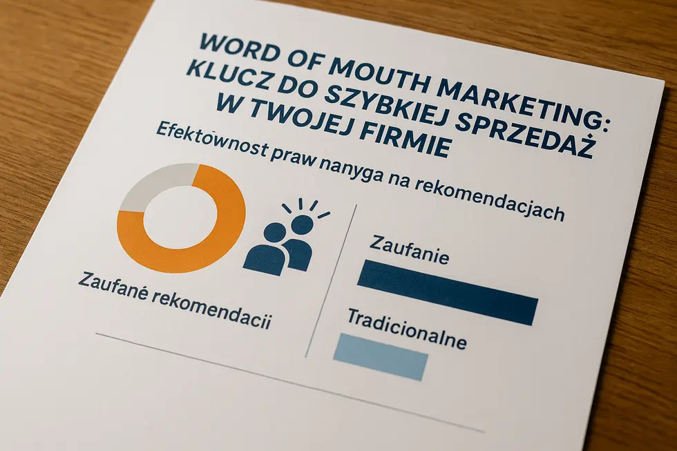 Statystyki wpływu marketingu szeptanego na decyzje zakupowe.