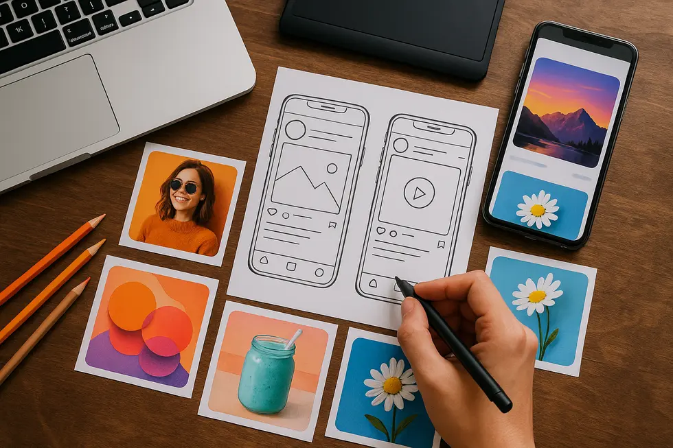 Planowanie kampanii reklamowej na Instagramie.