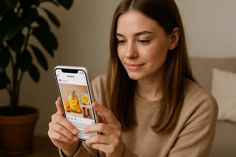 Ekran tworzenia konta biznesowego na Instagramie.