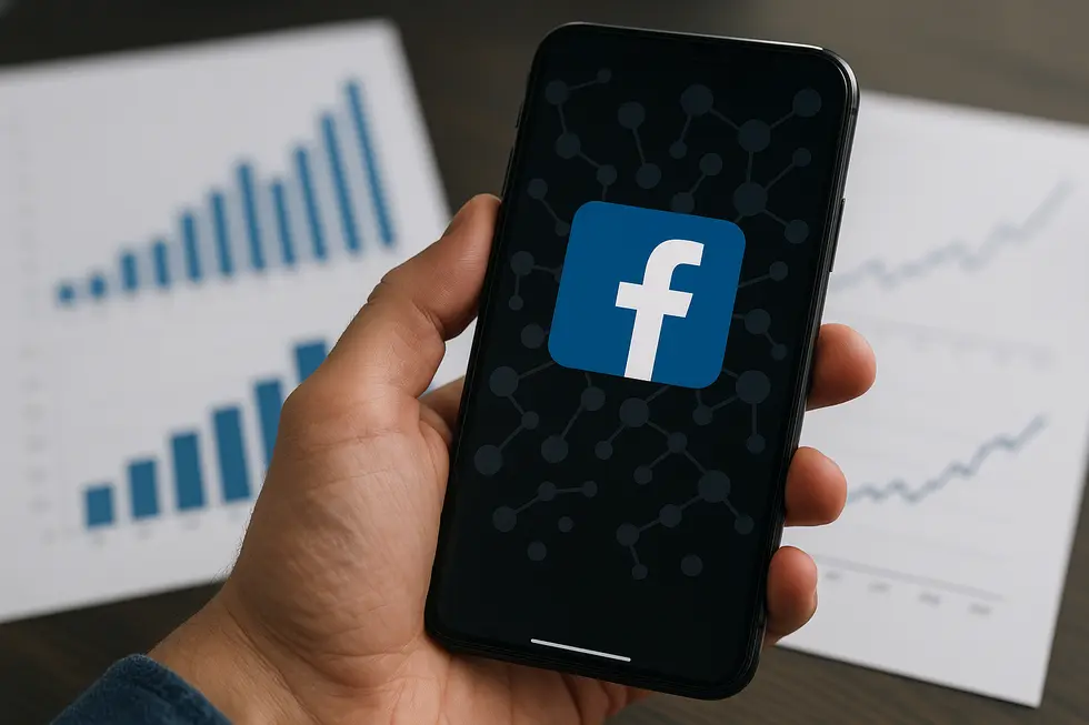 Wizualizacja podstawowych definicji ROAS i ROI w kontekście kampanii Facebook.