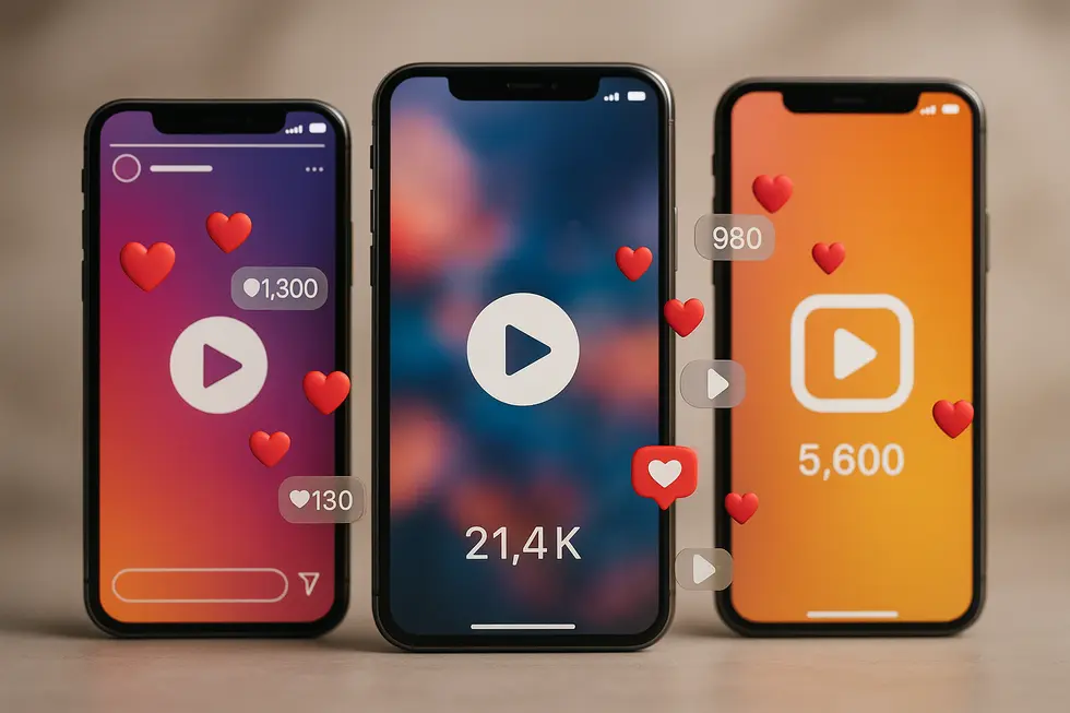 Illustration showing how shadowban affects Instagram business profiles.