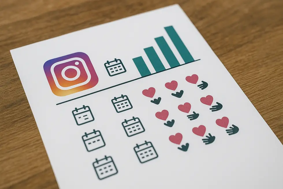 Optymalne godziny publikacji na Instagramie według dni tygodnia.