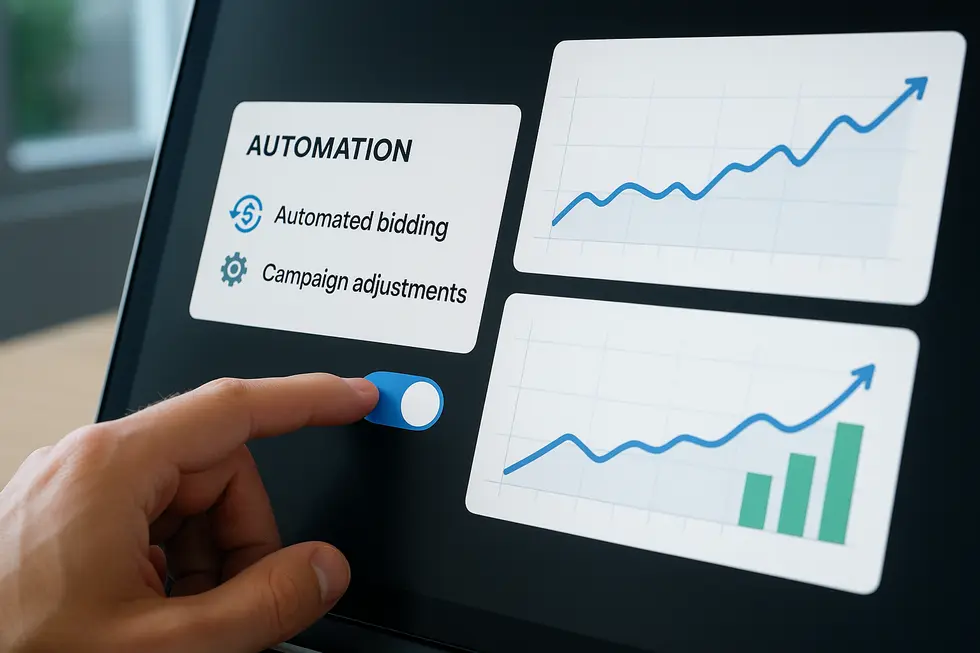 Meta Ads Manager interface showing campaign performance.