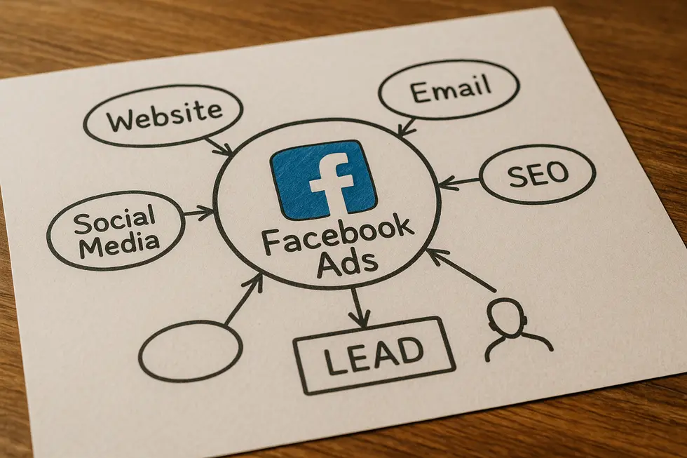 Illustration depicting effective targeting strategies in Facebook Ads for B2B marketing.