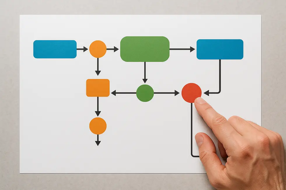 Flowchart illustrating key concepts of email automation including autoresponders and drip campaigns.
