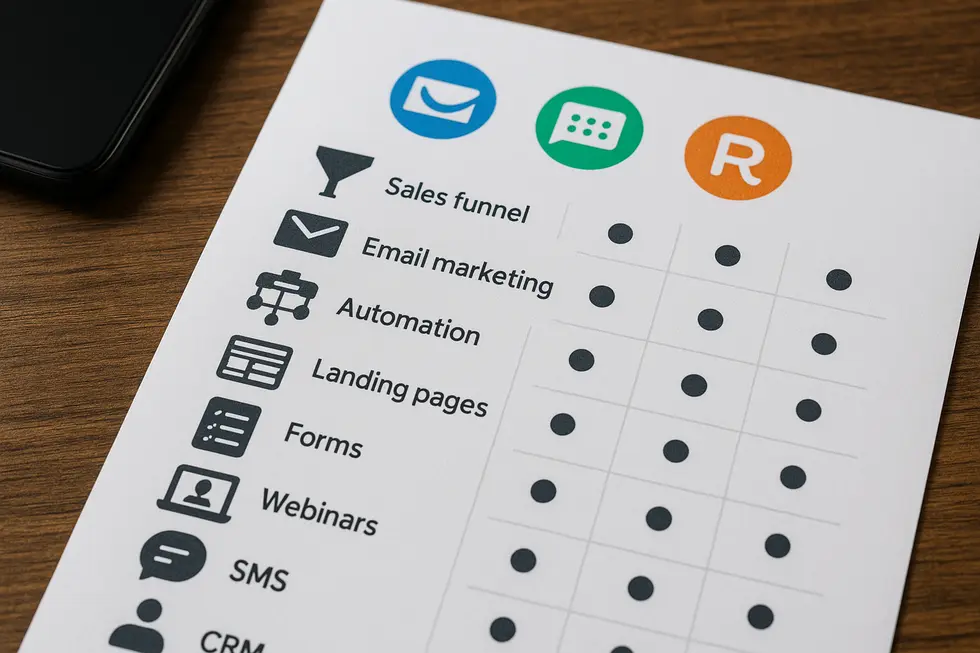Porównanie popularnych systemów CRM dla lejków sprzedażowych.